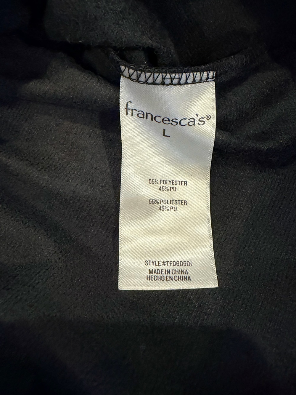 Smocked Square-Neck Peplum Top in Black - Picture 4 of 8